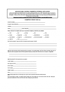 ACC APPLICATION