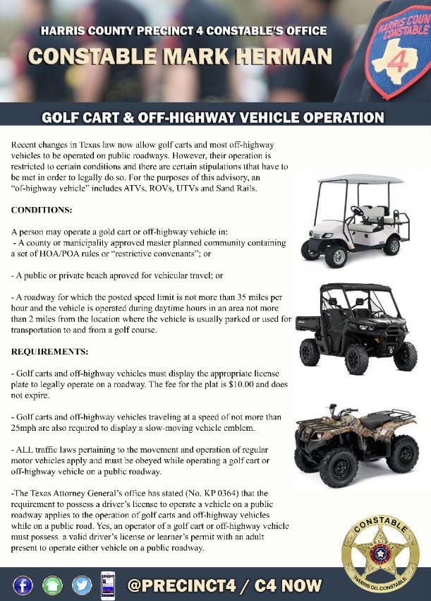 Pct 4 Golf Cart & Off-Highway Vehicle Operation