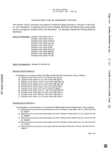 2022 Management Certificate